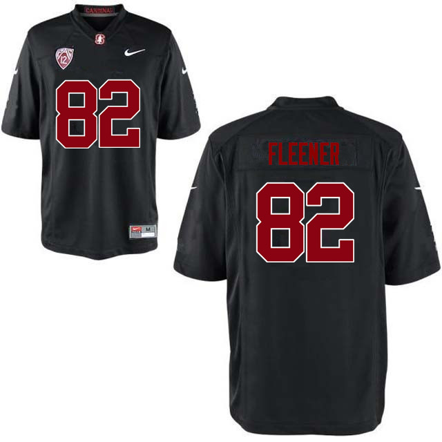 Men Stanford Cardinal #82 Coby Fleener College Football Jerseys Sale-Black - Click Image to Close